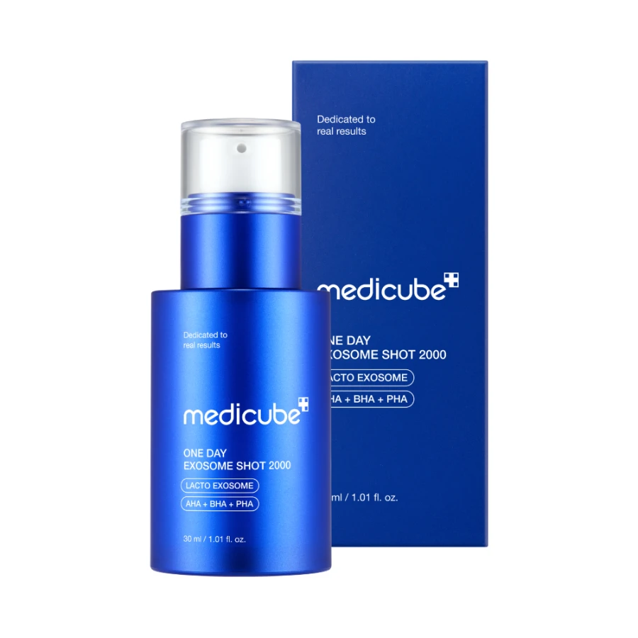 Medicube One Day EXOSOME Shot 2000 – Lacto Exosome + AHA + BHA + PHA