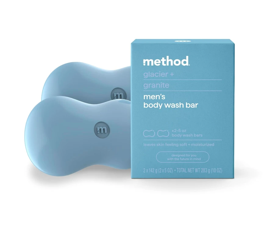 Method Bar Soap, Glacier + Granite (2 Bars)