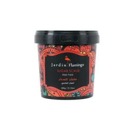 jardin flamingo Sugar Scrub with Aker Fassi