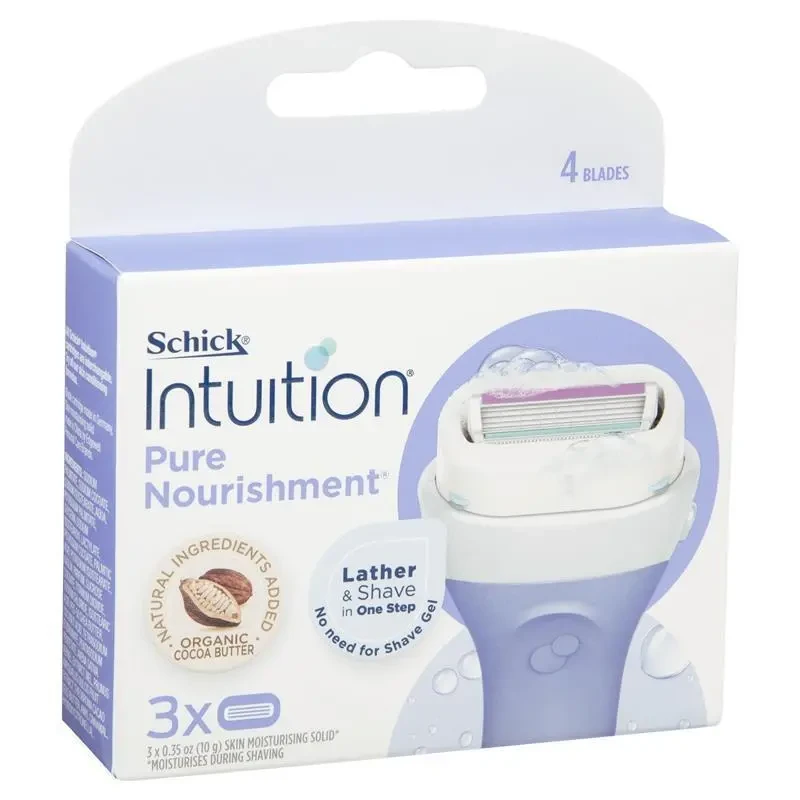 Schick Intuition Pure Nourishment Cartridges 3 pack