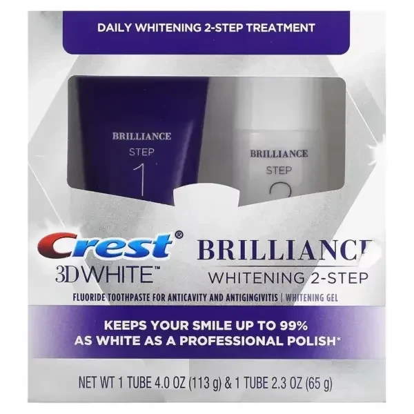 Crest 3D White Brilliance Whitening 2-Step System