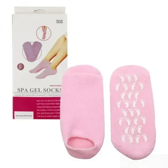 Silicone heel care socks