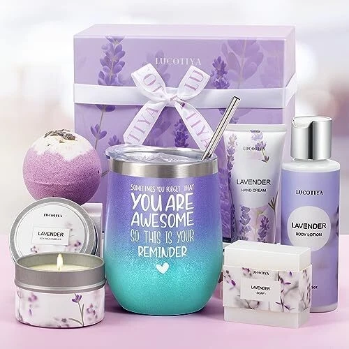Lavender Home Spa Gift Set for Women