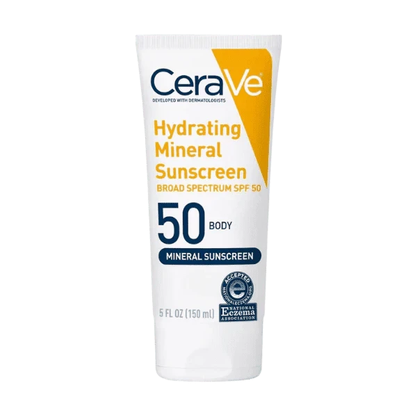 CeraVe Hydrating Mineral Sunscreen SPF 50 (Body)
