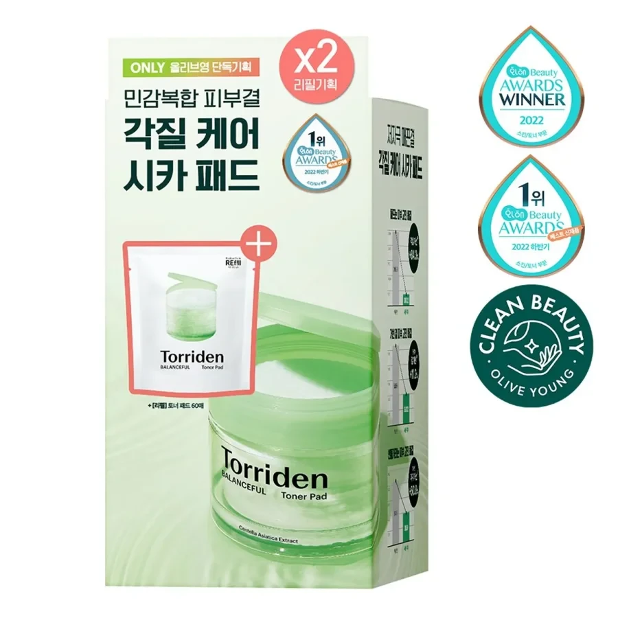 Torriden Balanceful Cica Toner Pad set