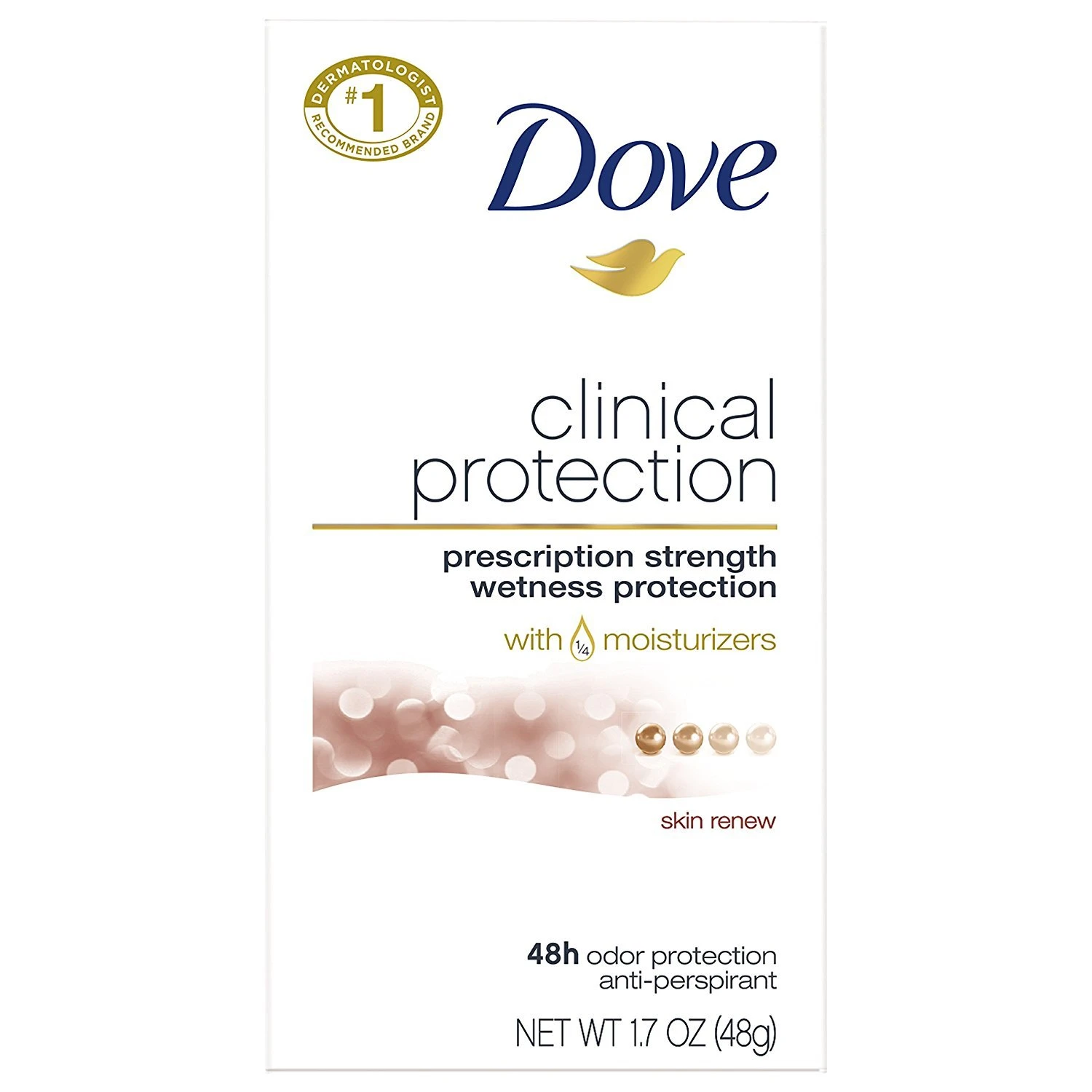 Dove Clinical Protection Skin Renew Antiperspirant – 48h Odor & Wetness Protecti
