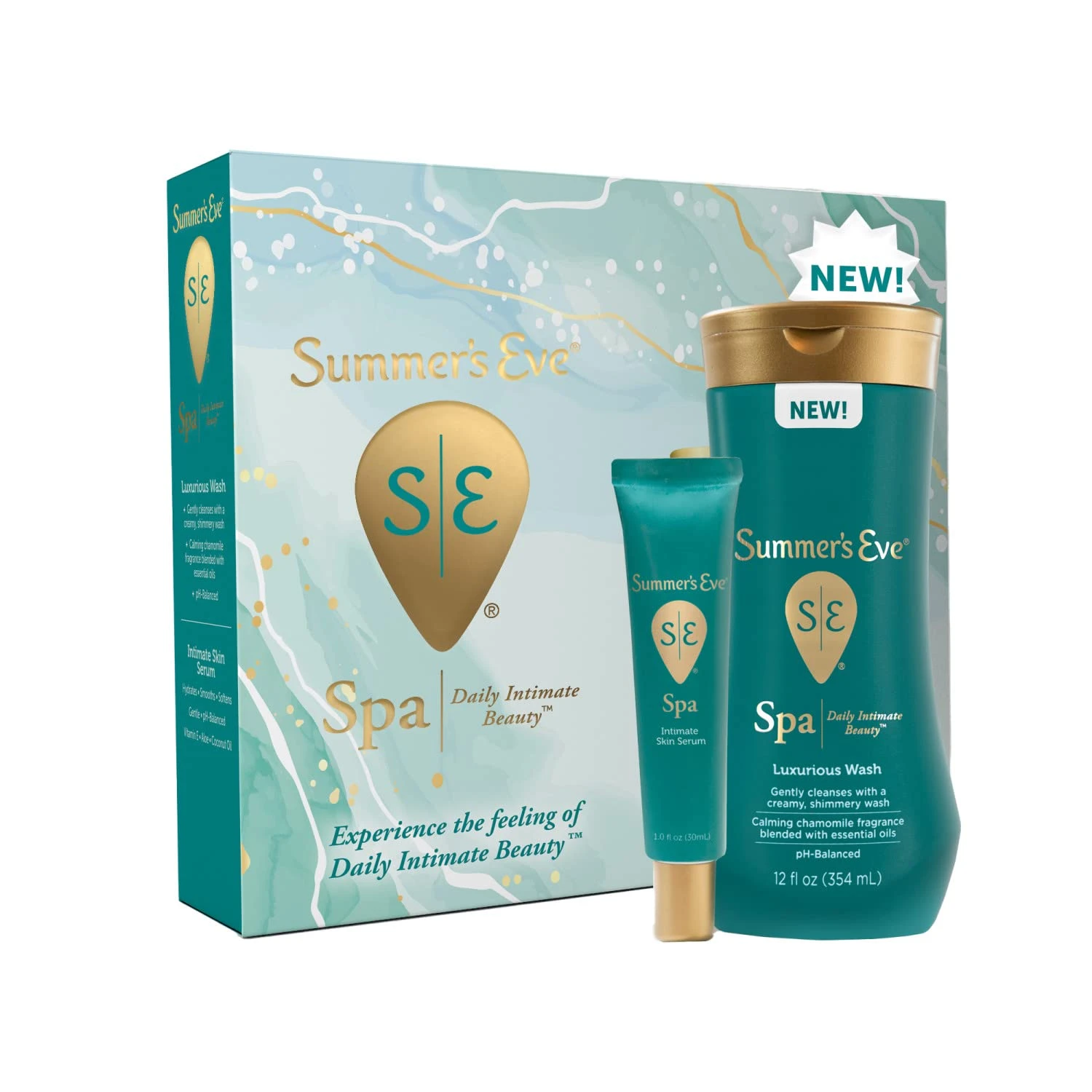 Summer’s Eve® Spa – Luxurious Wash & Intimate Skin Serum