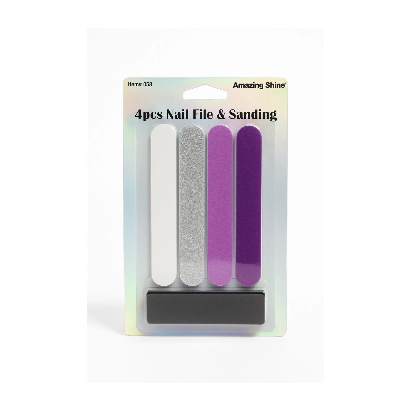 4pcs Nail File & Sanding set shown