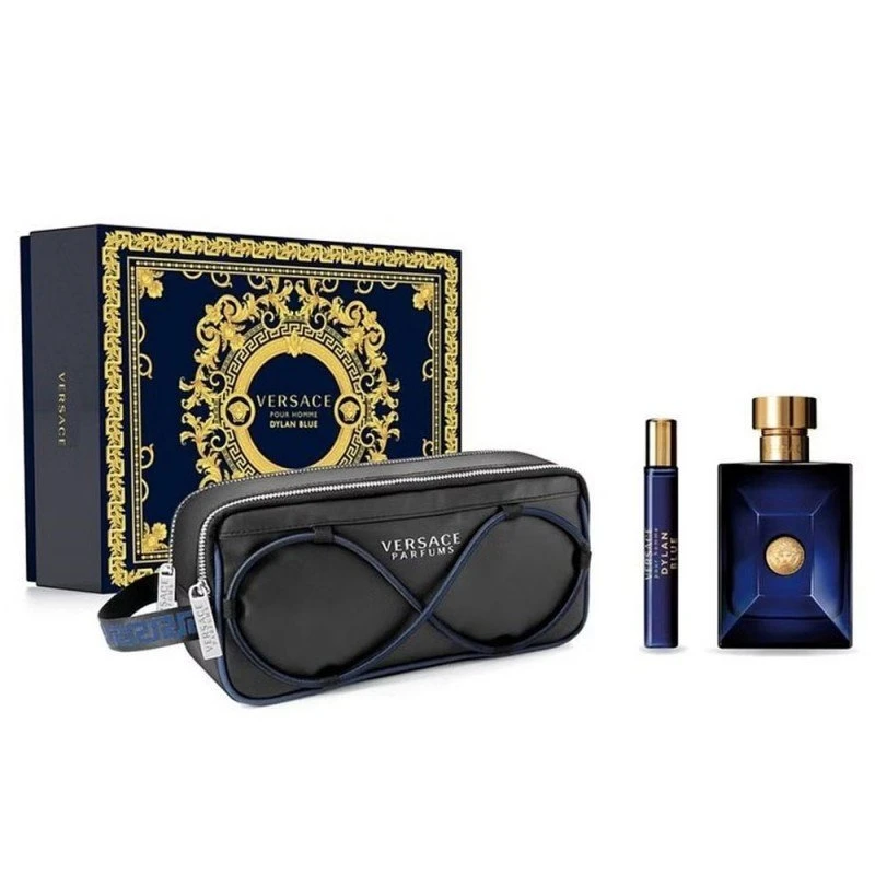 Versace Pour Homme Dylan Blue Eau de Toilette 3 Piece Gift Set for Men