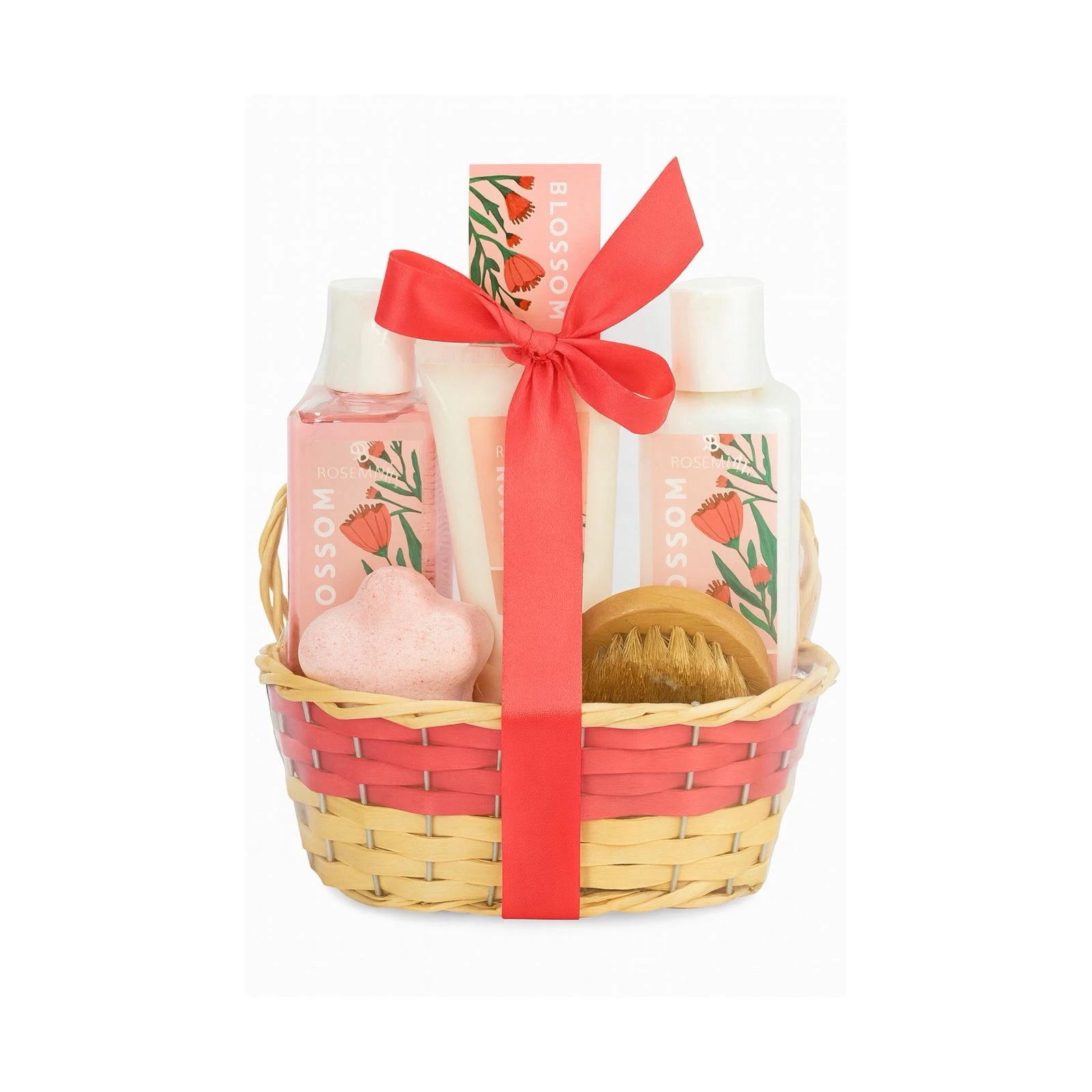 Blossom Weave Basket Bath Gift Set