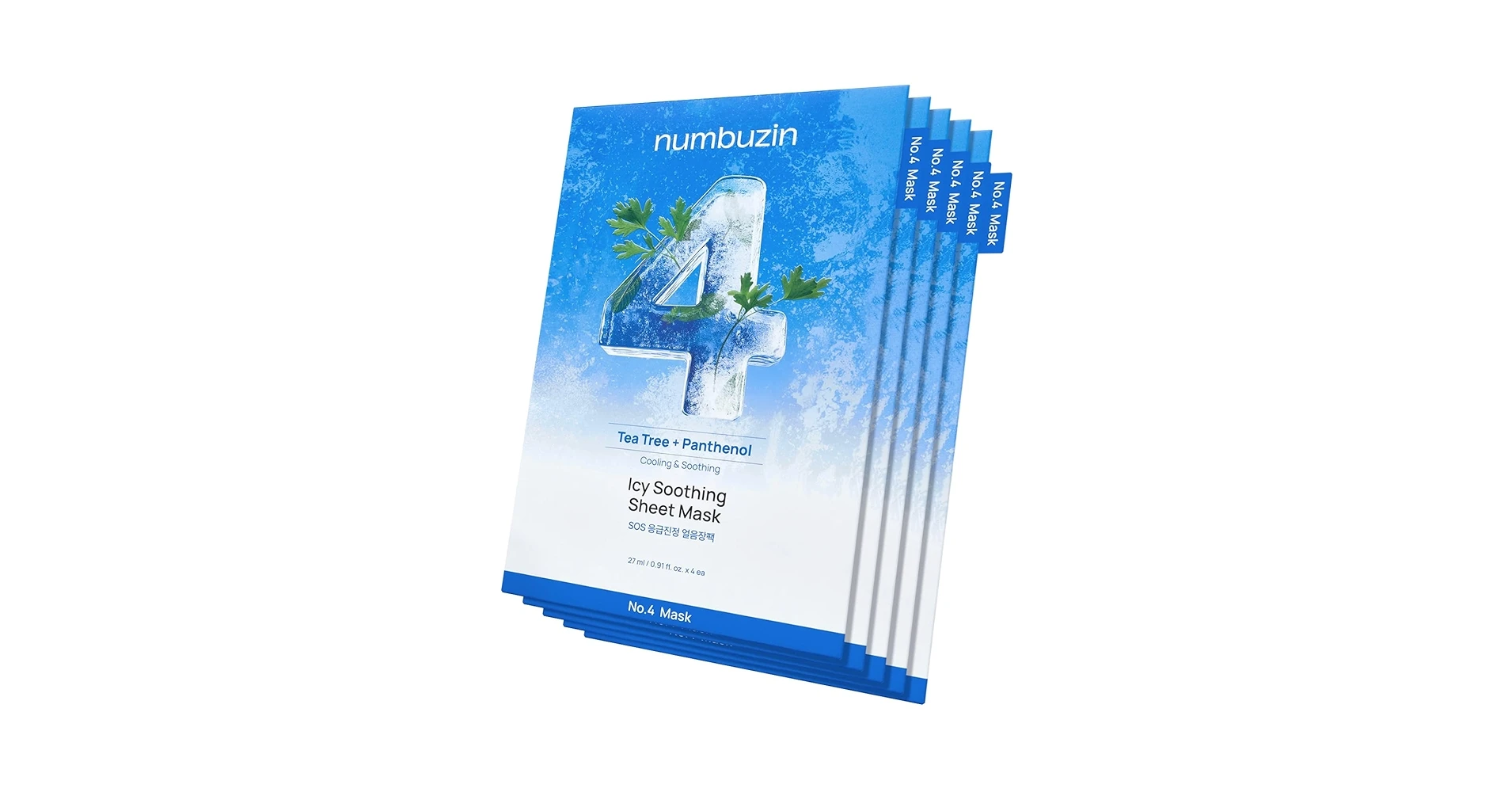 Numbuzin No.4 Tea Tree + Panthenol Icy Soothing Sheet Mask