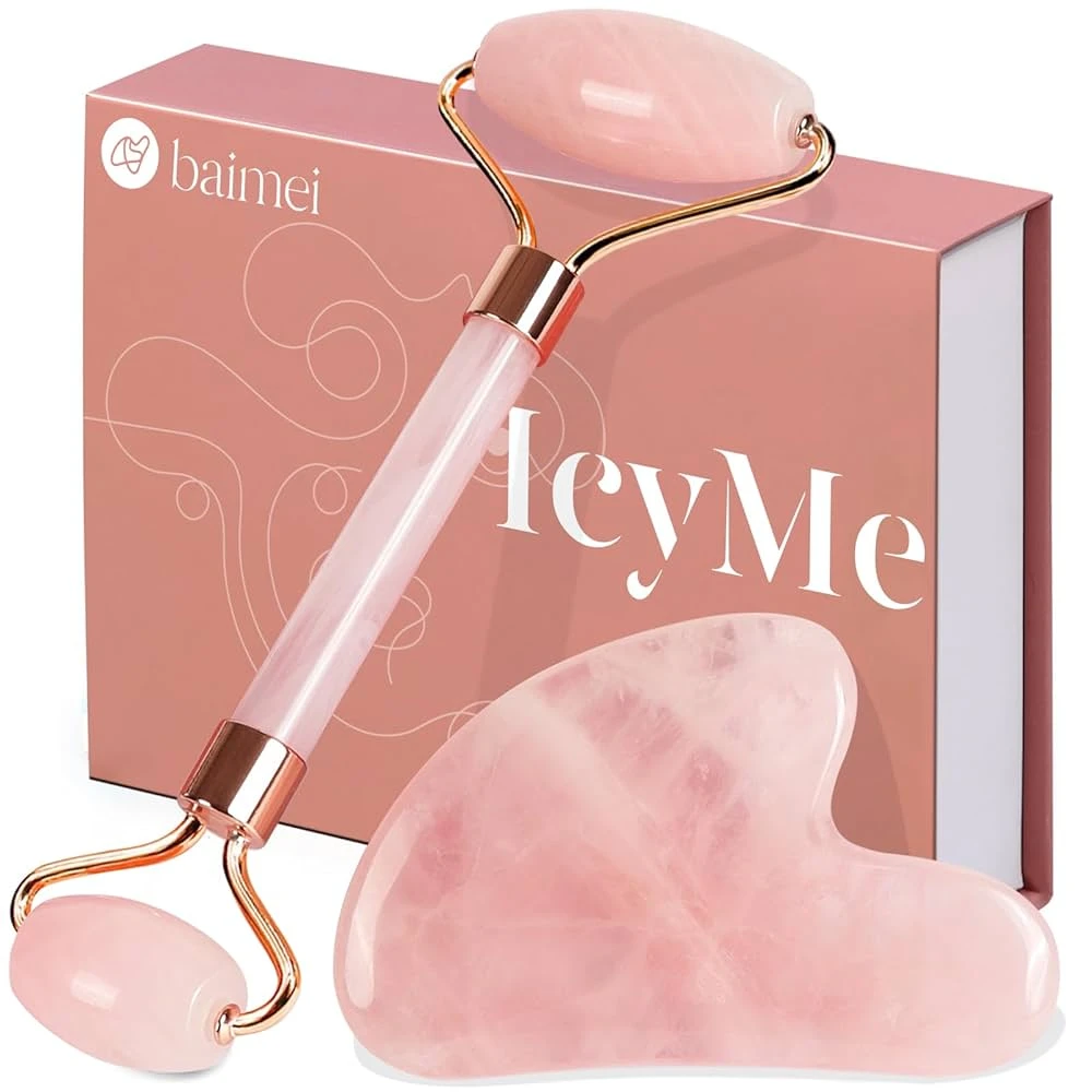 Baimei IcyMe Jade Roller & Gua Sha – Natural Material